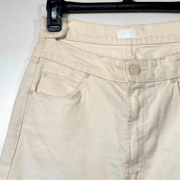 Mother NWT The Dazzler "Ouch" Shift Jeans in Cream- Size 28 - Picture 11 of 15